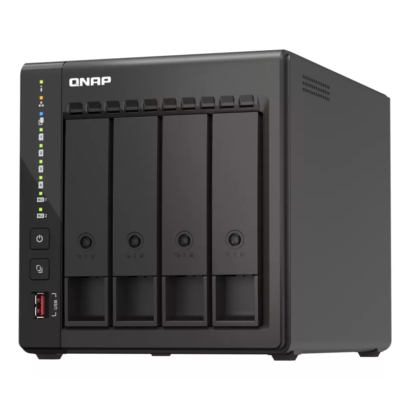 QNAP TS-453E NAS Tower Intel® Celeron® J6412 8 GB 0 TB QNAP QTS Must
