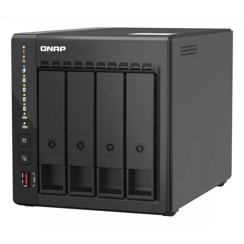 QNAP TS-453E NAS Tower Intel® Celeron® J6412 8 GB 0 TB QNAP QTS Must