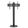 Põranda-TV-kinnitus TECHLY ICA-TR27 32–55-tollistele (81,3–139,7 cm) teleritele, VESA 100x100–600x400, kalle -15–0°, max koormus 40 kg, must