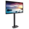Põranda-TV-kinnitus TECHLY ICA-TR27 32–55-tollistele (81,3–139,7 cm) teleritele, VESA 100x100–600x400, kalle -15–0°, max koormus 40 kg, must