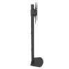 Põranda-TV-kinnitus TECHLY ICA-TR27 32–55-tollistele (81,3–139,7 cm) teleritele, VESA 100x100–600x400, kalle -15–0°, max koormus 40 kg, must