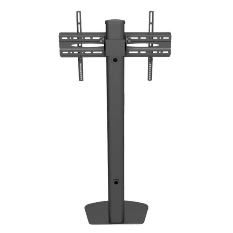 Põranda-TV-kinnitus TECHLY ICA-TR27 32–55-tollistele (81,3–139,7 cm) teleritele, VESA 100x100–600x400, kalle -15–0°, max koormus 40 kg, must