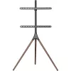 Põranda-TV-kinnitus TECHLY ICA-TR18SAM 45–65-tollisele (114,3–165,1 cm), VESA 200x200–600x400, kandevõime 32 kg, pähkel
