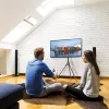 Põranda-TV-kinnitus TECHLY ICA-TR18SAM 45–65-tollisele (114,3–165,1 cm), VESA 200x200–600x400, kandevõime 32 kg, pähkel