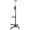 Põrandaalus TECHLY ICA-TR16T 37–70-tollistele ekraanidele, VESA 200x200–600x400, kuni 50 kg, kõrgus reguleeritav, rattad, kalle ±10° (must)