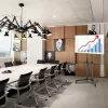Põrandaalus TECHLY ICA-TR16T 37–70-tollistele ekraanidele, VESA 200x200–600x400, kuni 50 kg, kõrgus reguleeritav, rattad, kalle ±10° (must)