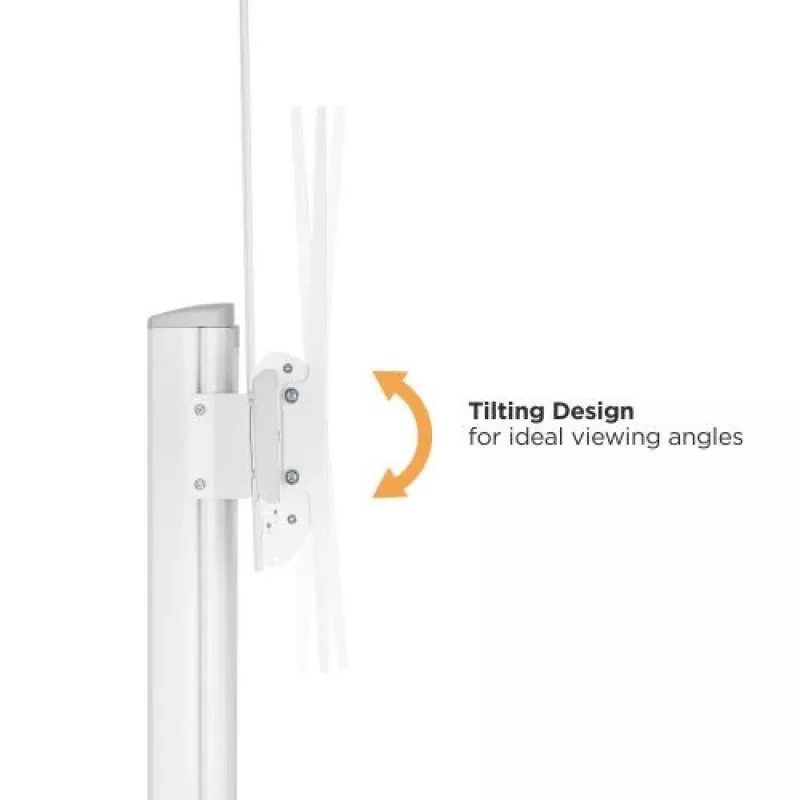 Techly ICA-TR49W multimeediakäru/statiiv valge lameekraanile