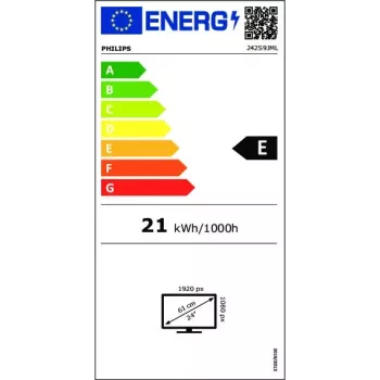 Philips S Line 242S9JML/00 arvutimonitor 61 cm (24 tolli) 1920 x 1080 pikslit Full HD LCD must