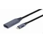 Videokaabli adapter GEMBIRD USB USB-C HDMI-le A-USB3C-HDMI-01, 0,15 m, hall