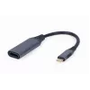 Videokaabli adapter GEMBIRD USB USB-C HDMI-le A-USB3C-HDMI-01, 0,15 m, hall