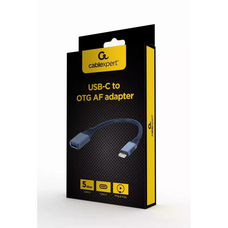 GEMBIRD USB 3.0 OTG USB-C–USB Type-A kaabel (CM/AF), kosmosehall