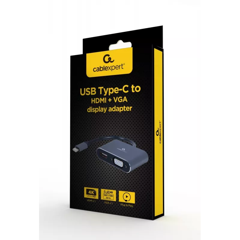 GEMBIRD Alt-DP USB USB-C HDMI-ks + VGA Display Adapter - Kosmosehall