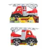 Lena TRUXX SM04535, tuletõrjeauto, 2 a, kumm, teras, hall, punane