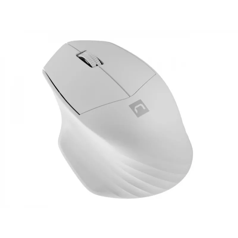 Juhtmeta Bluetooth optiline hiir NATEC Siskin 2 — 1600 DPI, Bluetooth 5.0, paremakäeline, valge