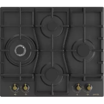 Gorenje GW6D42CLB pliidiplaat Must Sisseehitatav 60 cm Gaas 4 tsooni