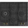 Gorenje GW6D42CLB pliidiplaat Must Sisseehitatav 60 cm Gaas 4 tsooni