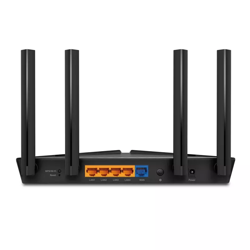 TP-Link AX1800 Dual Band Wi-Fi 6 ruuter, Wi-Fi 6 (802.11ax), kaheribaline (2,4 GHz / 5 GHz), Ethernet LAN, must, lauatelefon