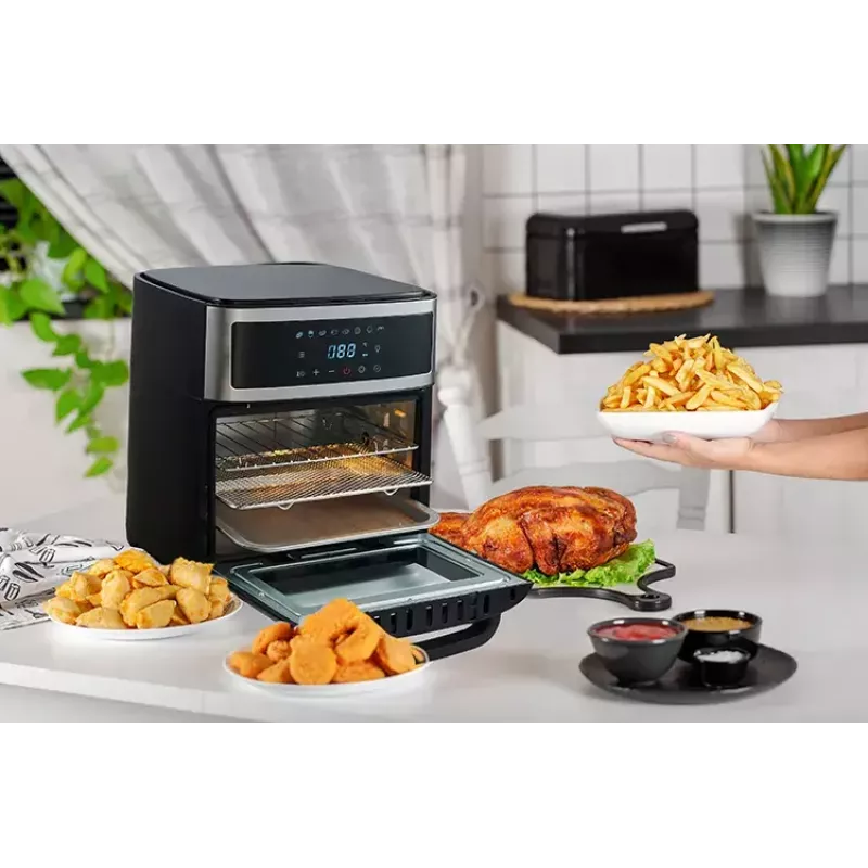 Kuumaõhufritüürahi Adler AD 6309 13 L 2500 W Must/Hõbedane, puutetundlik juhtimine, röstimisvarras