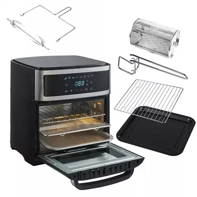 Kuumaõhufritüürahi Adler AD 6309 13 L 2500 W Must/Hõbedane, puutetundlik juhtimine, röstimisvarras