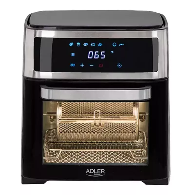 Kuumaõhufritüürahi Adler AD 6309 13 L 2500 W Must/Hõbedane, puutetundlik juhtimine, röstimisvarras