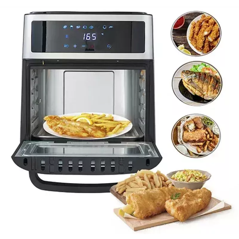 Kuumaõhufritüürahi Adler AD 6309 13 L 2500 W Must/Hõbedane, puutetundlik juhtimine, röstimisvarras