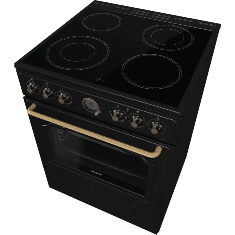 Gorenje GECS6B71CLB Vabaltseisev pliit Elektrikeramiline pliit Must