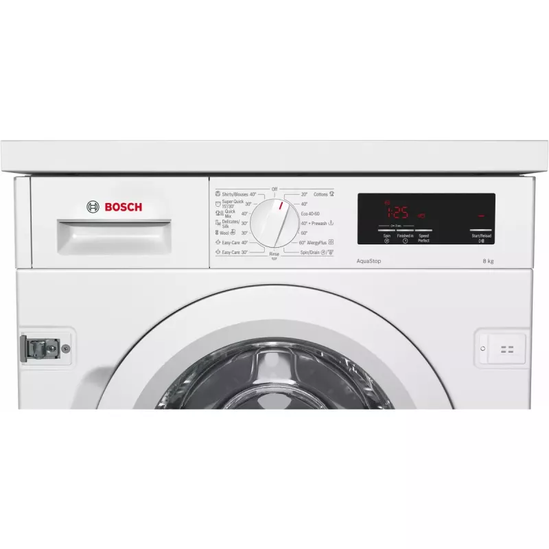 Bosch Serie 6 WIW24342EU pesumasin, eestlaadiv, 8 kg, 1200 p/min, valge