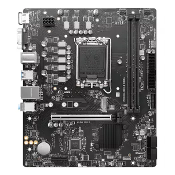Emaplaat MSI PRO H610M-E DDR4 LGA 1700 micro ATX, Intel H610, 2x DDR4 DIMM, max 64 GB, M.2, 4x SATA III, HDMI 2.1