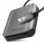 Axagon CRE-S3 väline USB-A 3.2 Gen 1 3-pesaline ja LUN SD/microSD/CF kaardilugeja USB 3.2 Gen 1 (3.1 Gen 1) Type-A hall