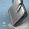 Axagon CRE-S3C Alumiiniumist kiire USB-C 3.2 Gen 1 mälukaardilugeja. 3 pesa, UHS-II
