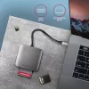 Axagon CRE-S3C Alumiiniumist kiire USB-C 3.2 Gen 1 mälukaardilugeja. 3 pesa, UHS-II