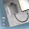 Axagon CRE-S3C Alumiiniumist kiire USB-C 3.2 Gen 1 mälukaardilugeja. 3 pesa, UHS-II