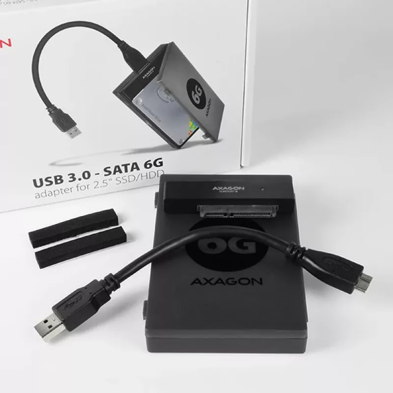 Axagon ADSA-1S6 USB 3.0 - 2,5-tolline HDD SATA