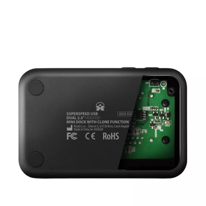 Axagon ADSA-D25 SuperSpeed USB DUAL 2,5-tolline SSD/HDD MINI dokk
