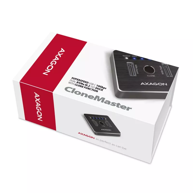 Axagon ADSA-M2C SuperSpeed USB-C 10Gbps kahe M.2 NVMe dokk