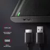 HDD/SSD korpus AXAGON EE25-A6M — 2,5-tolline SATA, USB 3.2 Gen 1 (5 Gbit/s), Micro-USB B USB Type-A, alumiinium, must