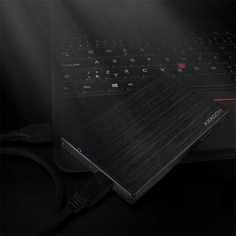 Axagon EE25-XA6 kompaktne alumiiniumist USB 3.2 Gen 1 - SATA 6G väline karp 2,5-tollisele SSD/HDD-le