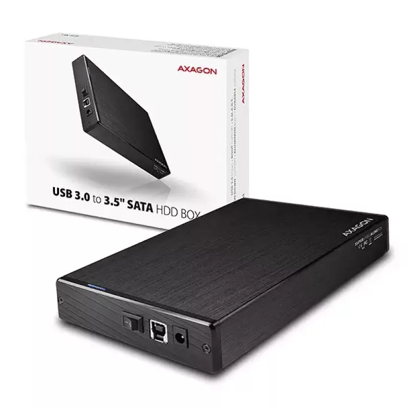 Axagon EE35-XA3 kompaktne alumiiniumist USB 3.2 Gen 1 väline karp SATA 3,5-tollisele HDD-le