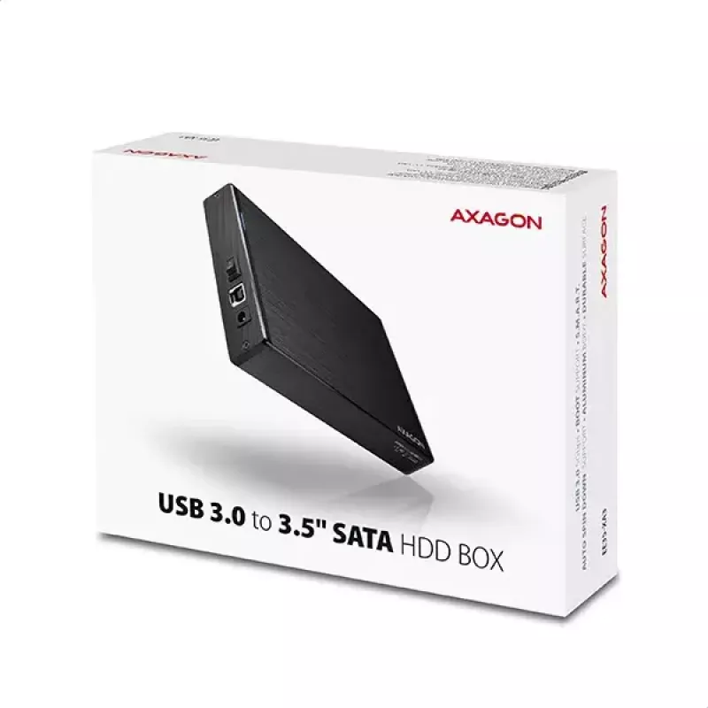 Axagon EE35-XA3 kompaktne alumiiniumist USB 3.2 Gen 1 väline karp SATA 3,5-tollisele HDD-le