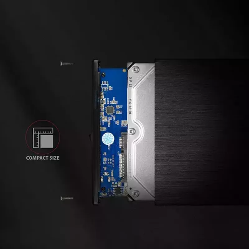 Axagon EE35-XA3 kompaktne alumiiniumist USB 3.2 Gen 1 väline karp SATA 3,5-tollisele HDD-le