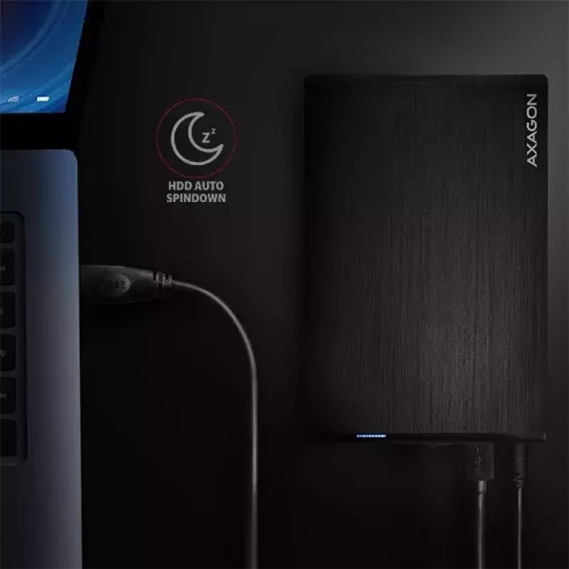 Axagon EE35-XA3 kompaktne alumiiniumist USB 3.2 Gen 1 väline karp SATA 3,5-tollisele HDD-le