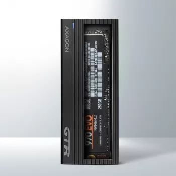 Axagon EEM2-GTR väline USB-C 3.2 Gen 2 metallkast M.2 NVMe SSD-dele