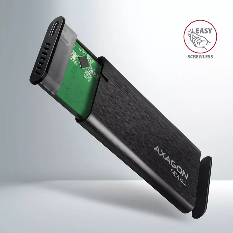 SSD korpus Axagon EEM2-SBC USB-C 3.2 Gen 2 Must M.2