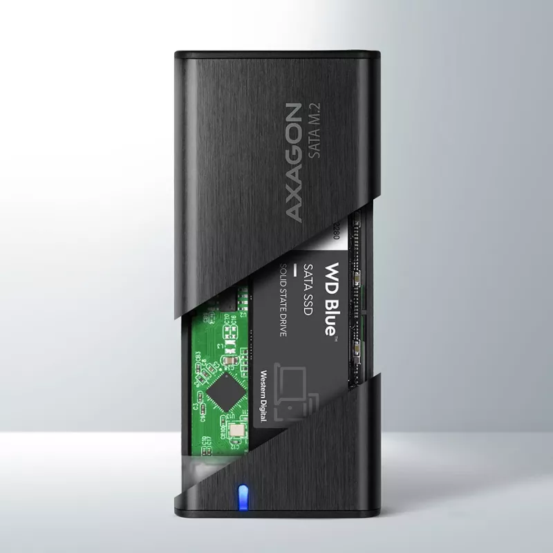 SSD korpus Axagon EEM2-SBC USB-C 3.2 Gen 2 Must M.2