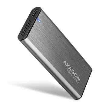 Axagon EEM2-SG2 SuperSpeed+ USB-C – M.2 NVMe ja SATA SSD RAW karp