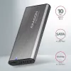 Axagon EEM2-SG2 SuperSpeed+ USB-C – M.2 NVMe ja SATA SSD RAW karp