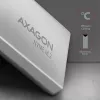 Axagon EEM2-UG2 väline USB-C 10Gbps metallkarp M.2 NVMe SSD-ketastele. Hõbedane