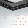 Axagon RSS-CD09 2.5 inch SSD/HDD kassett DVD pesasse 9,5 mm LED ALU liidesekaart/adapter Sisemine SATA