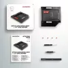 Axagon RSS-CD09 2.5 inch SSD/HDD kassett DVD pesasse 9,5 mm LED ALU liidesekaart/adapter Sisemine SATA