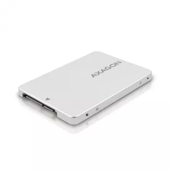 Axagon RSS-M2SD SATA - M.2 SATA SSD, sisemine 2,5-tolline ALU korpus, hõbedane